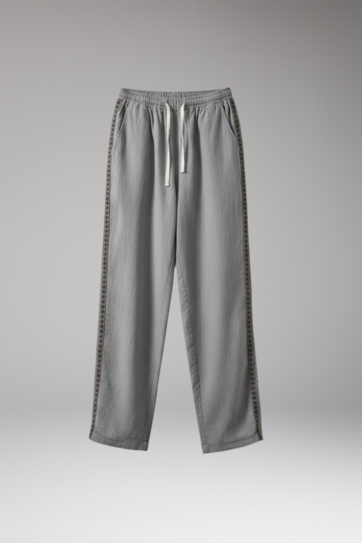 Women's Cropped Trousers with Side Panels