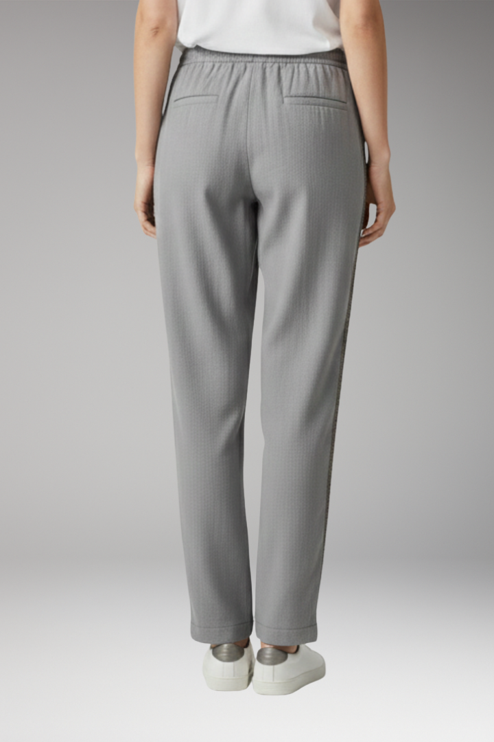 Women's Cropped Trousers with Side Panels