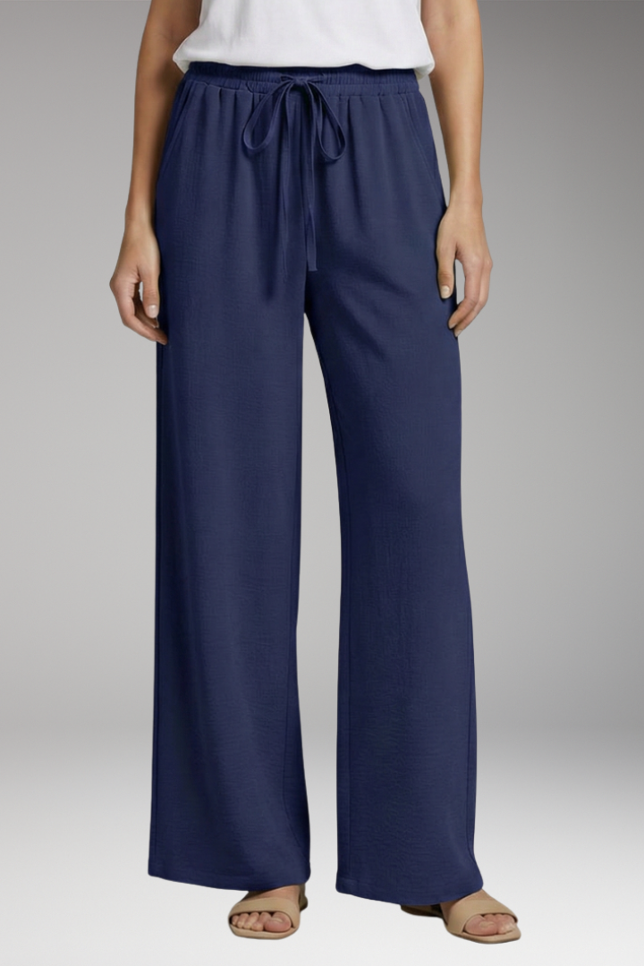 Women's Drawstring Trousers with Side Pockets