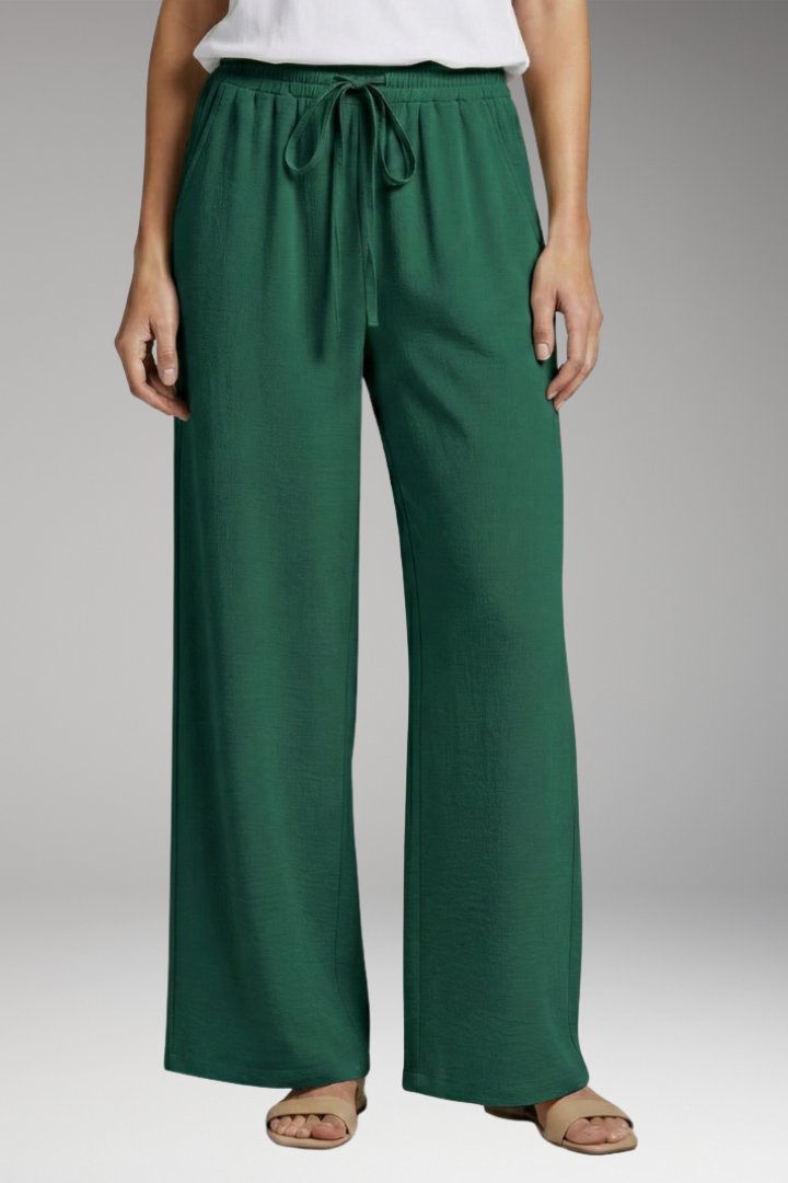 Women's Drawstring Trousers with Side Pockets
