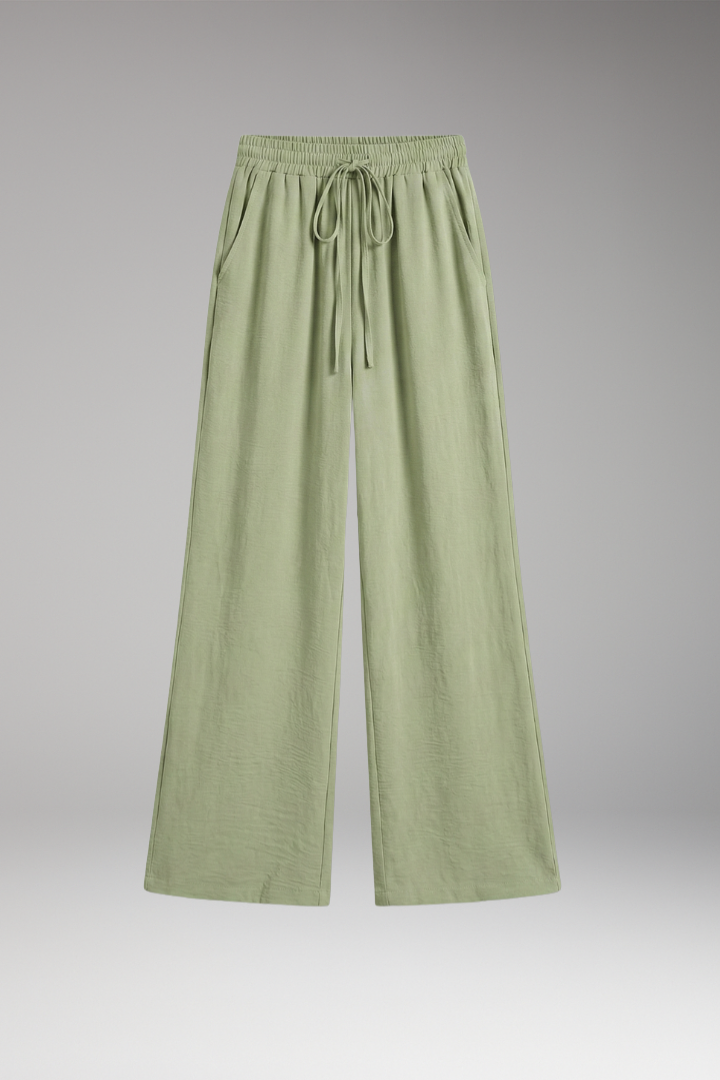 Women's Drawstring Trousers with Side Pockets