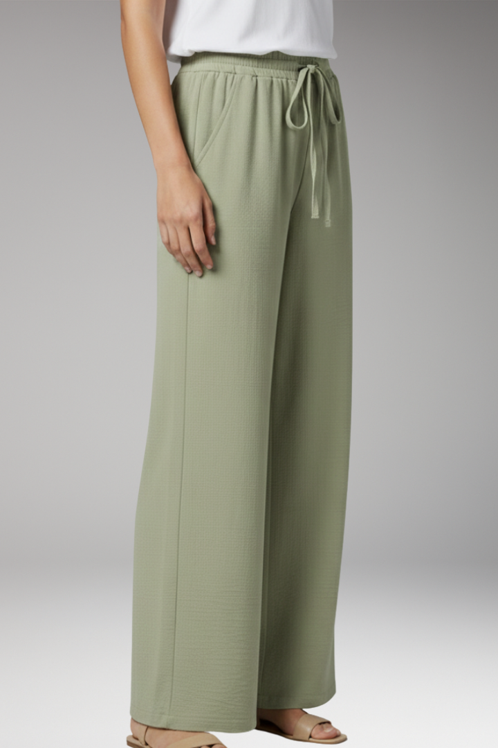 Women's Drawstring Trousers with Side Pockets