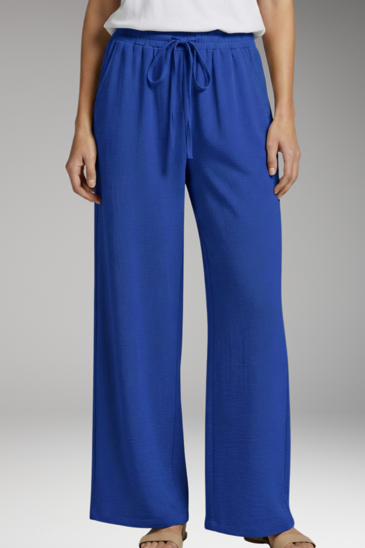 Women's Drawstring Trousers with Side Pockets