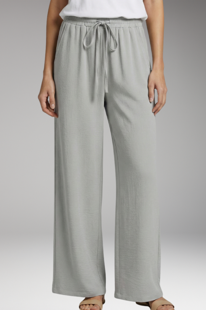 Women's Drawstring Trousers with Side Pockets