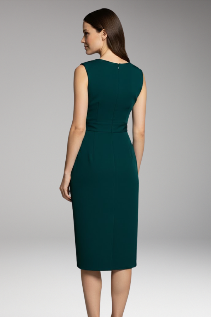 Women's Dress with A-Line Silhouette and Detailed Design