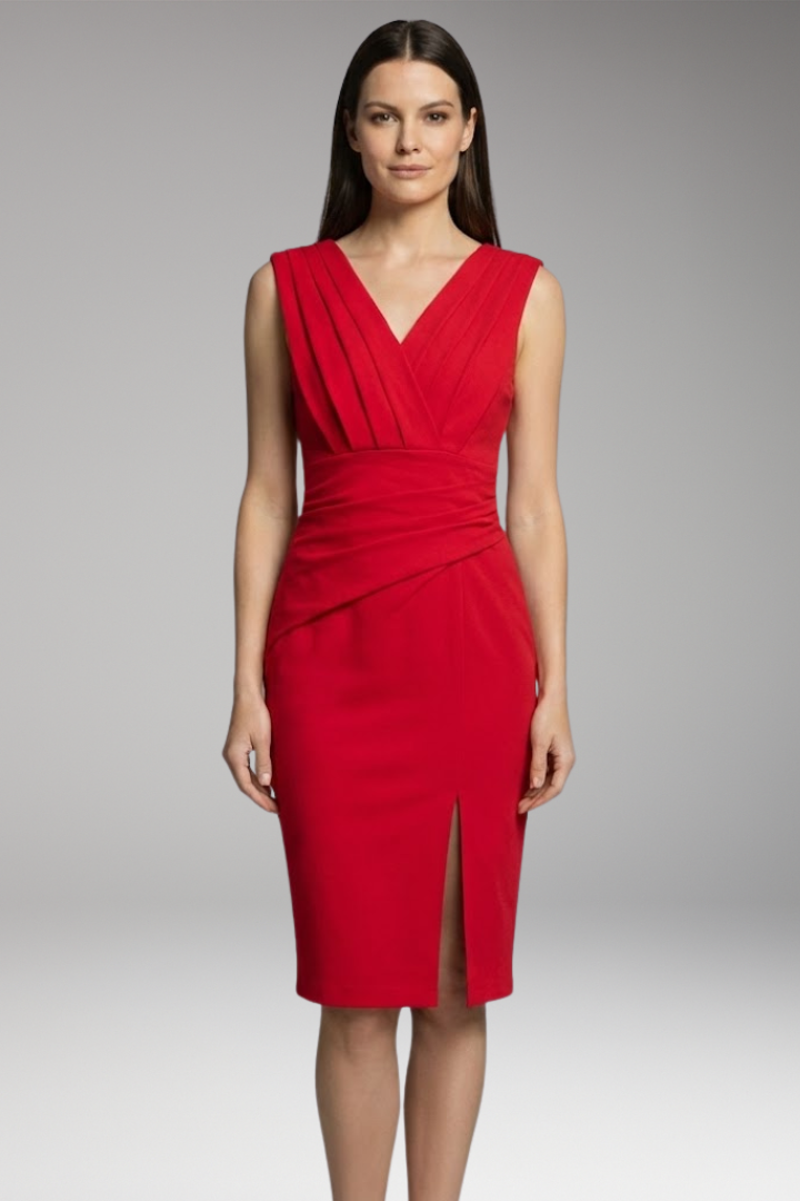 Women's Dress with A-Line Silhouette and Detailed Design