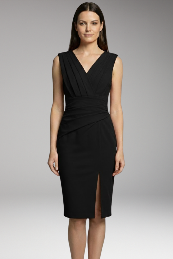 Women's Dress with A-Line Silhouette and Detailed Design