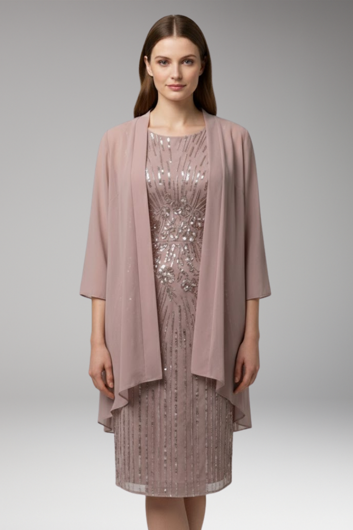 Women's Dress with Custom Print and Functional Design