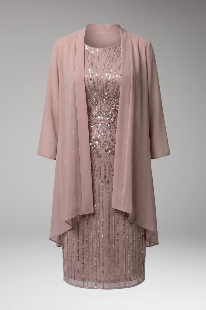 Women's Dress with Custom Print and Functional Design