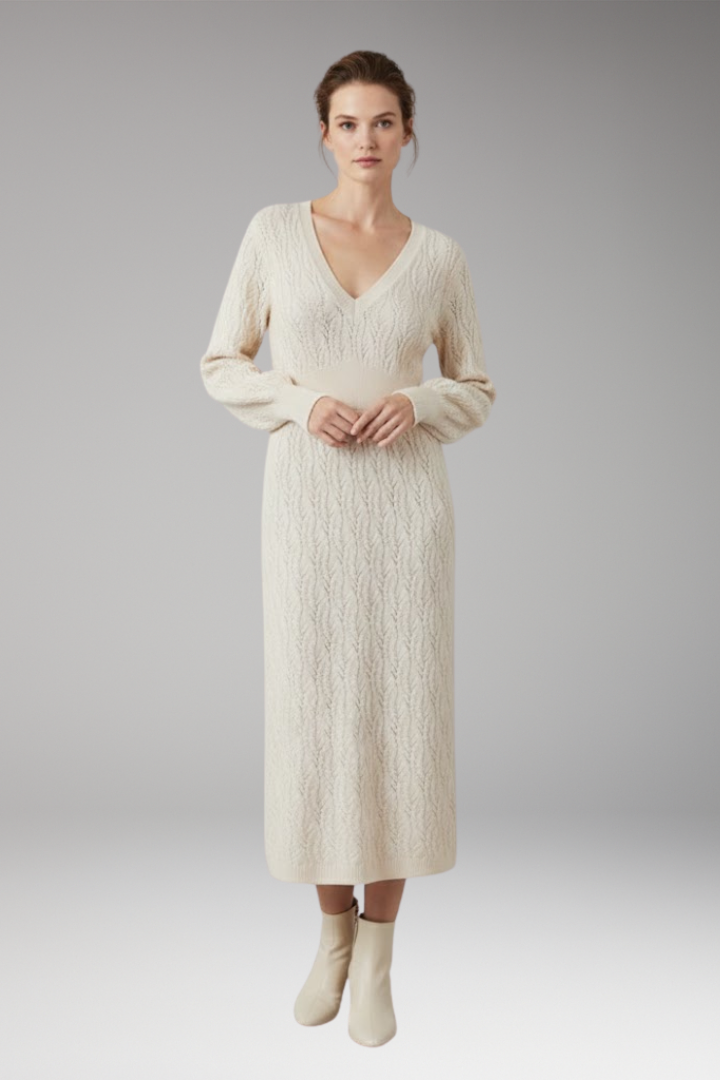 Women's Dress with Knit Design and Versatile Style