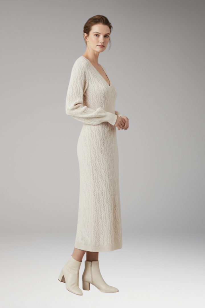 Women's Dress with Knit Design and Versatile Style