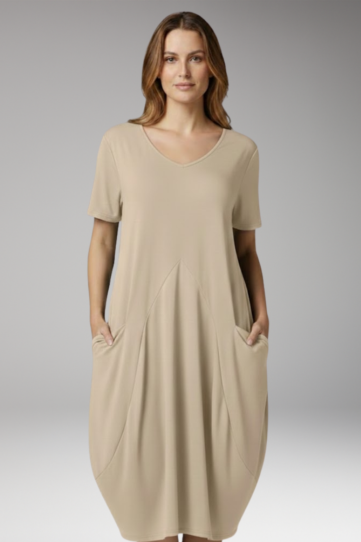 Women's Dress with Tummy Control and Relaxed Fit