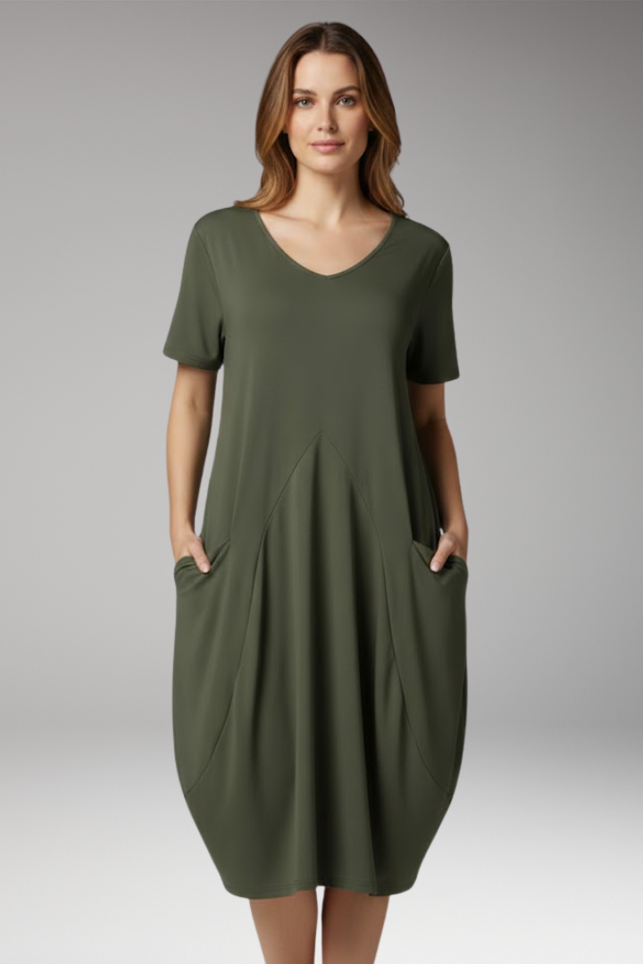 Women's Dress with Tummy Control and Relaxed Fit