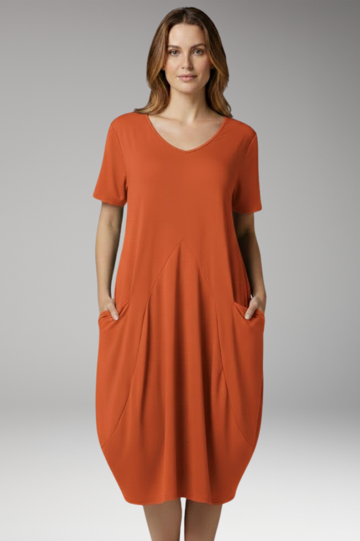 Women's Dress with Tummy Control and Relaxed Fit