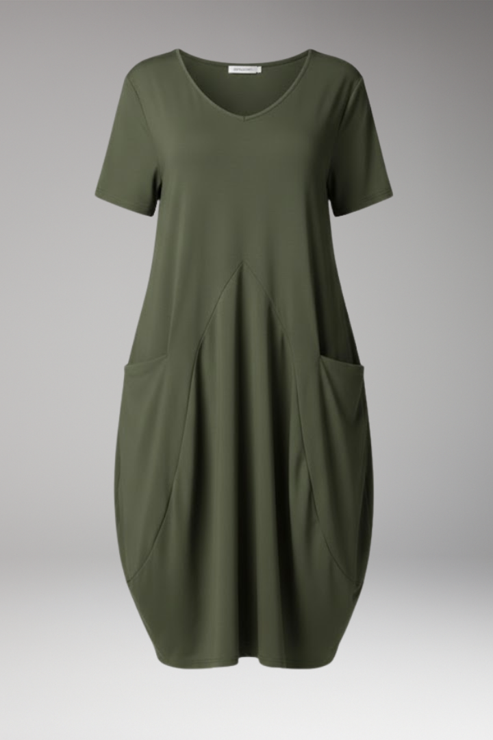 Women's Dress with Tummy Control and Relaxed Fit