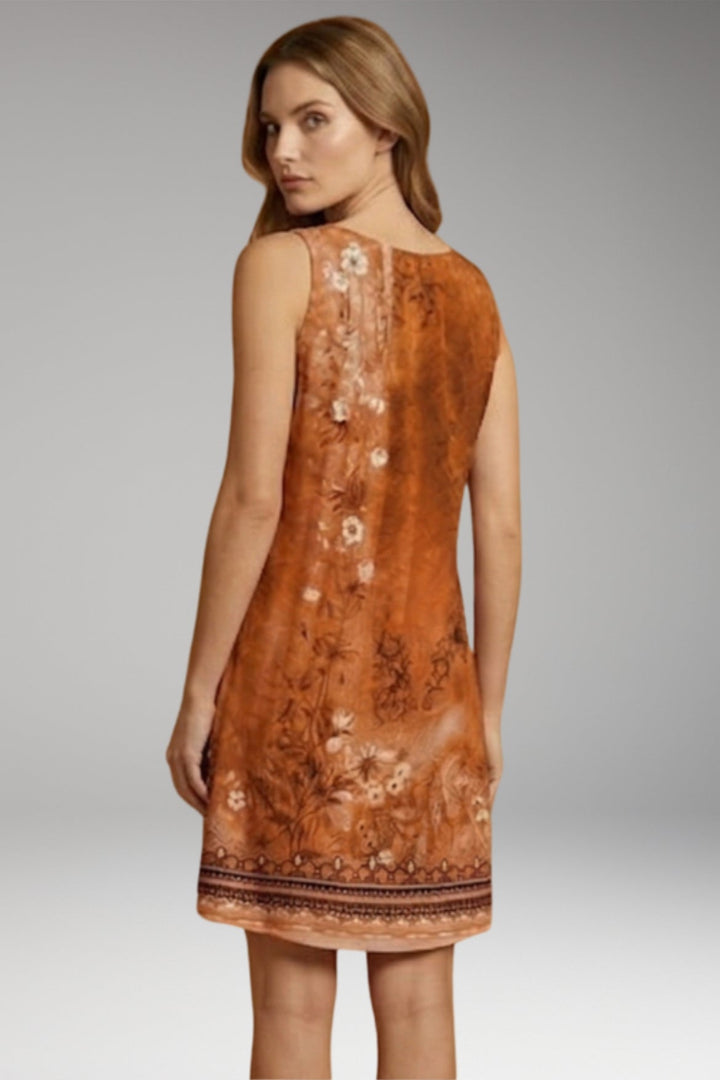 Women’s Dress with V-Neck and Sleeveless Design