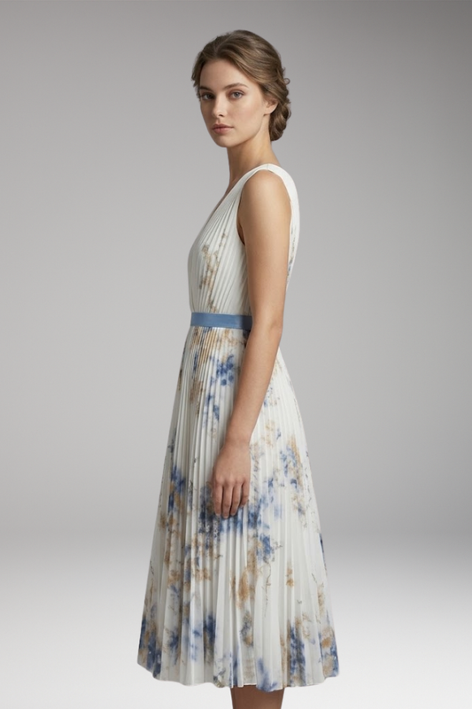 Women's Dress with V-Neckline and Wrap Design