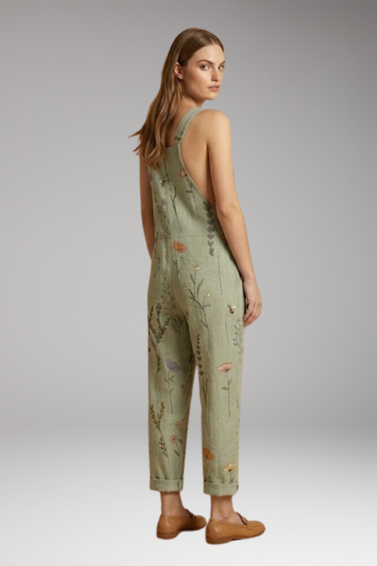 Women's Dungarees with Shoulder Straps and Wide Legs