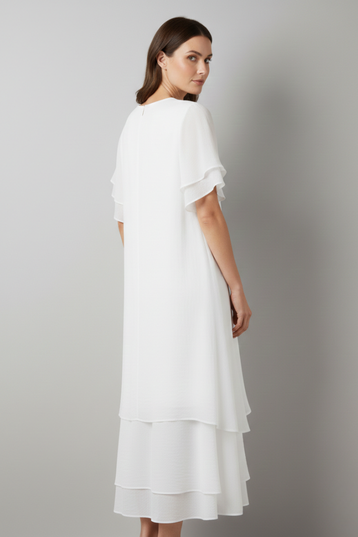 Women's Elegant Dress with Light Silhouette and Versatile Design