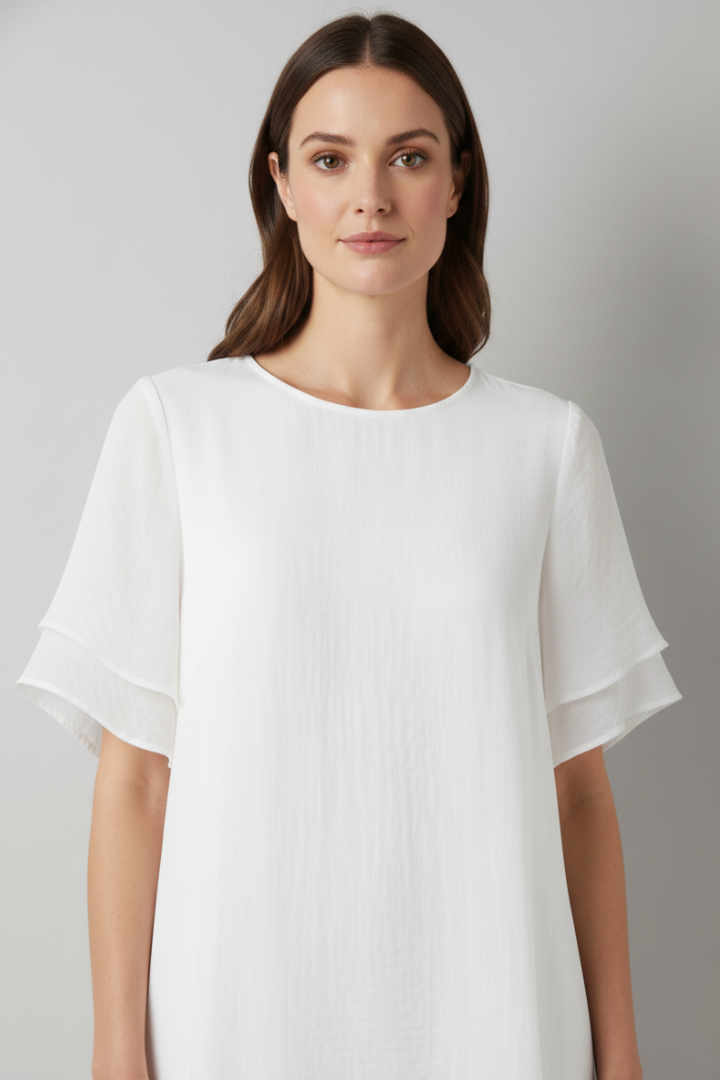 Women's Elegant Dress with Light Silhouette and Versatile Design
