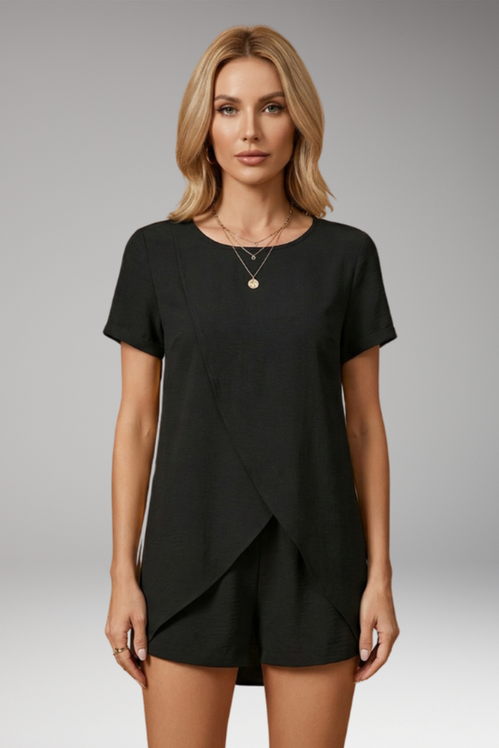 Women's Elegant Summer Co-ord Lounge Set with Relaxed Fit