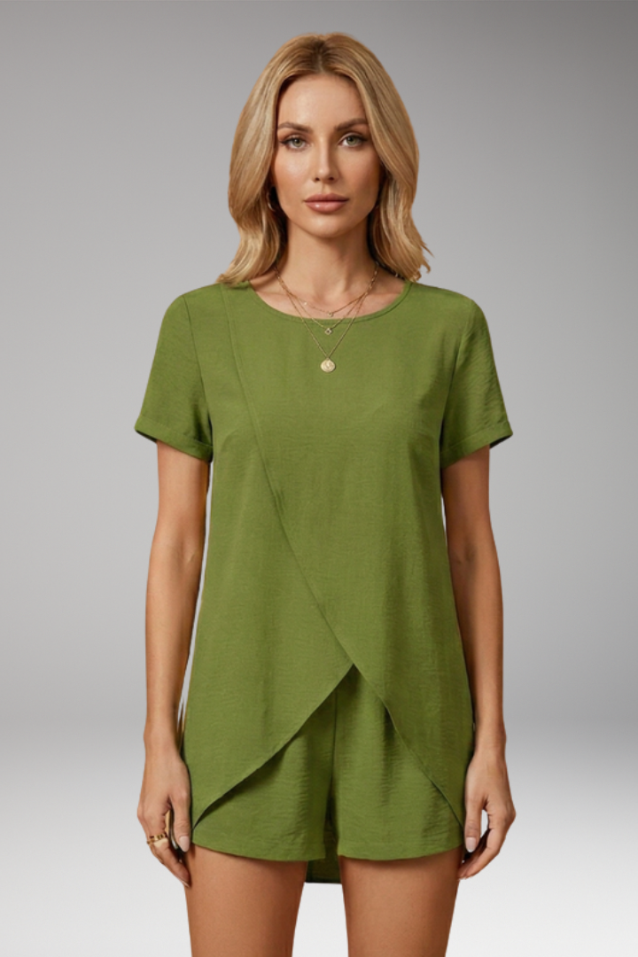 Women's Elegant Summer Co-ord Lounge Set with Relaxed Fit