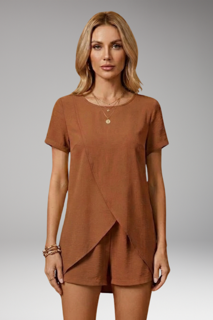 Women's Elegant Summer Co-ord Lounge Set with Relaxed Fit