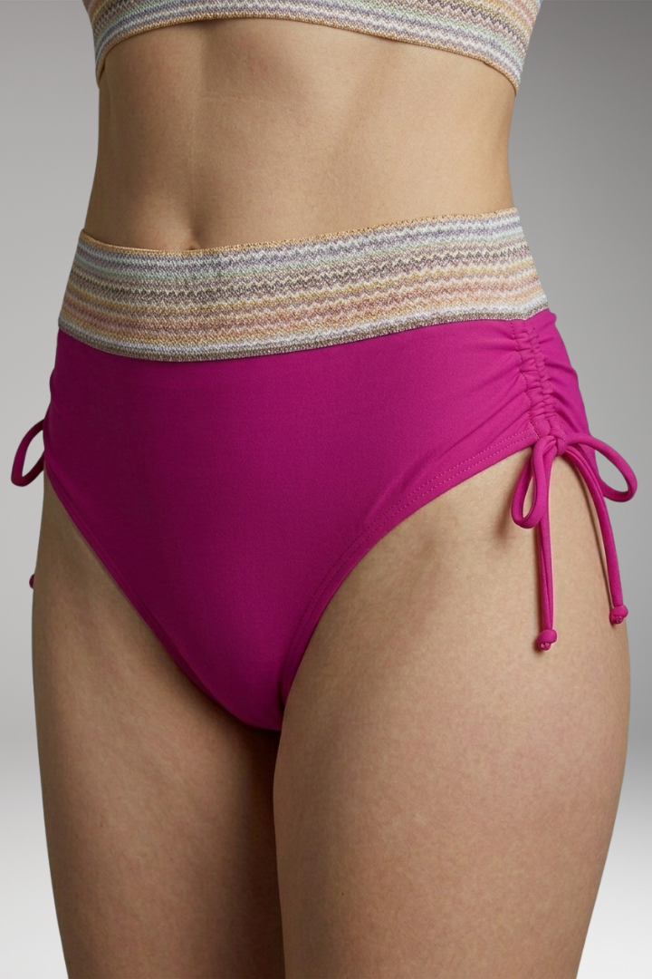 Women’s Halter Bikini with High-Waisted Bottoms and Tie-Side Detail