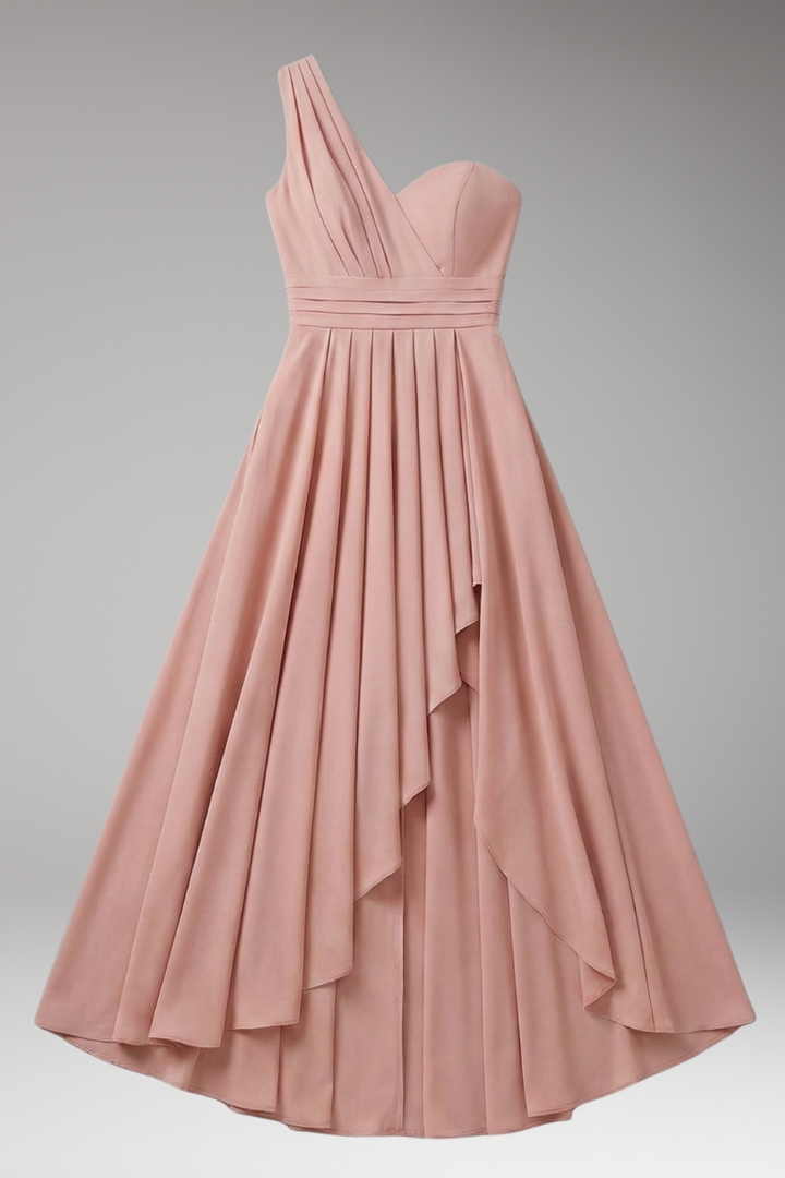 Women's High-Waisted Cocktail Dress with Structured Design
