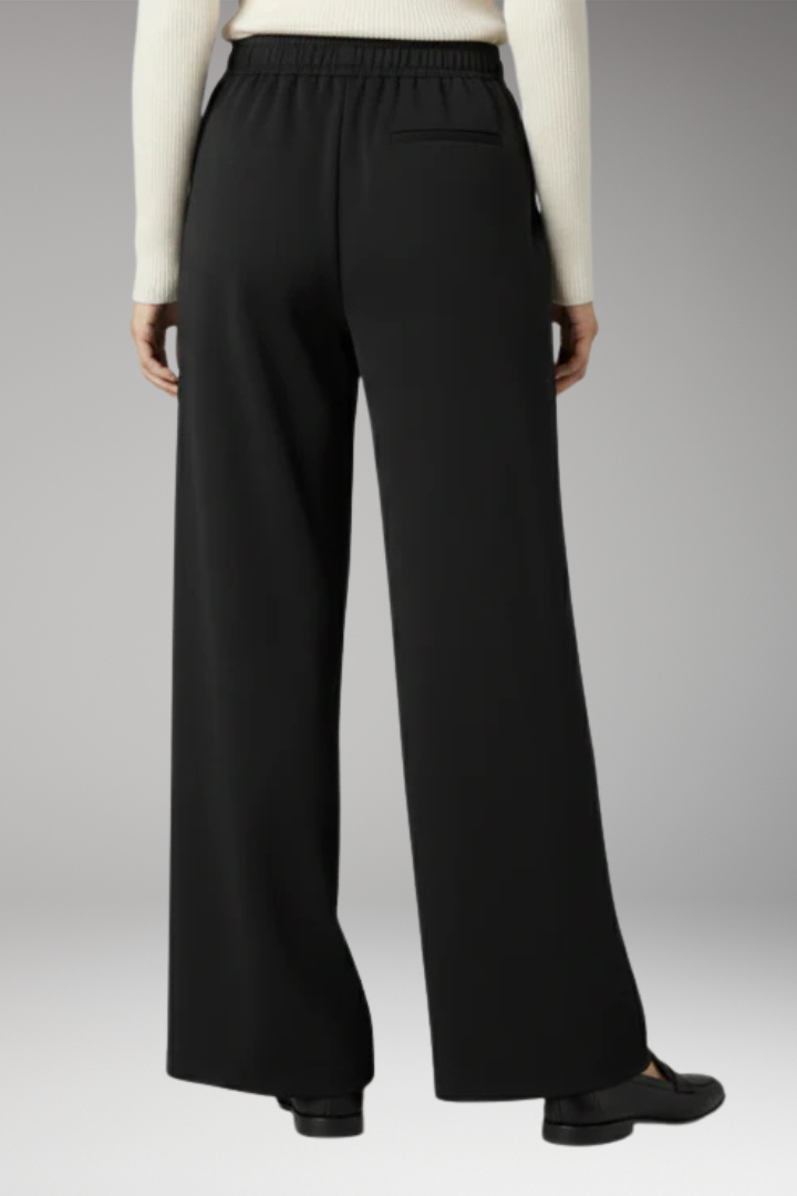 Women's High Waist Wide Leg Trousers with Side Pockets