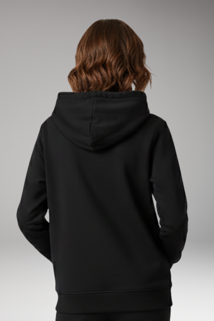 Women’s Hoodie with Adjustable Hood and Ribbed Edges