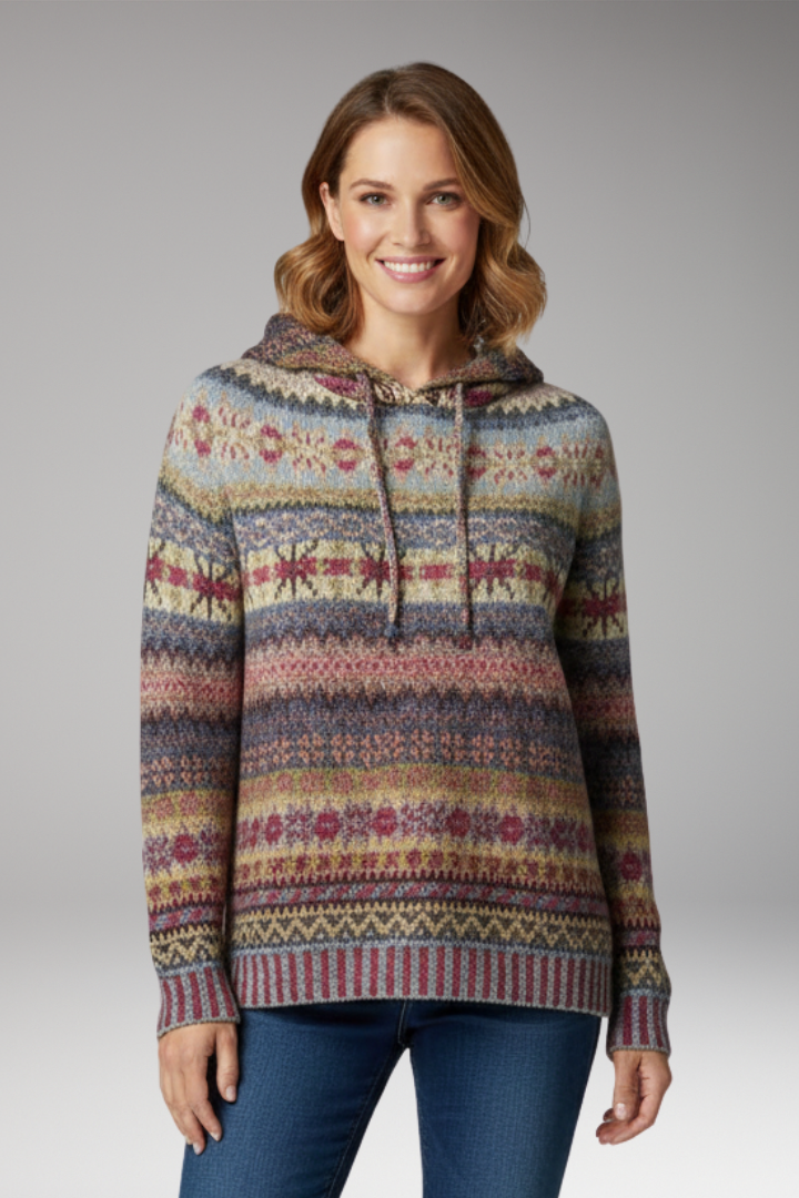 Women’s Hoodie with Attached Hood and Long Sleeves