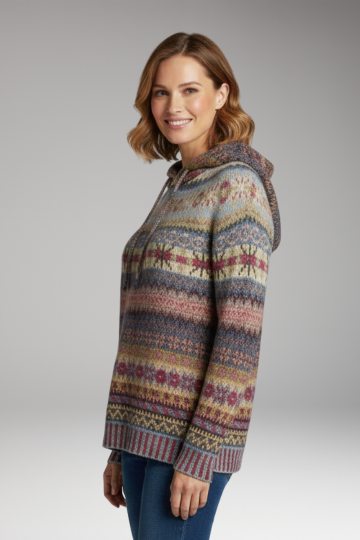 Women’s Hoodie with Attached Hood and Long Sleeves