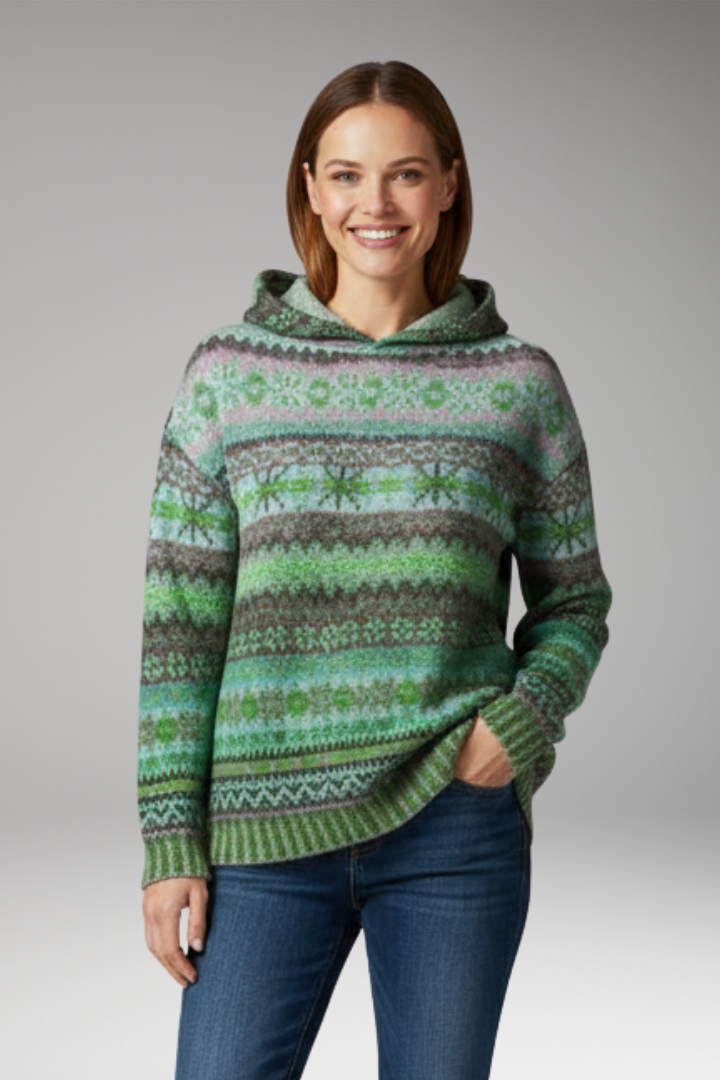 Women’s Hoodie with Attached Hood and Long Sleeves