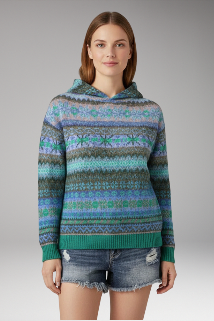 Women’s Hoodie with Attached Hood and Long Sleeves