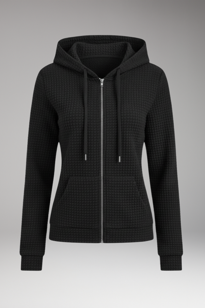Women’s Hoodie with Zipper and Drawstring Hood