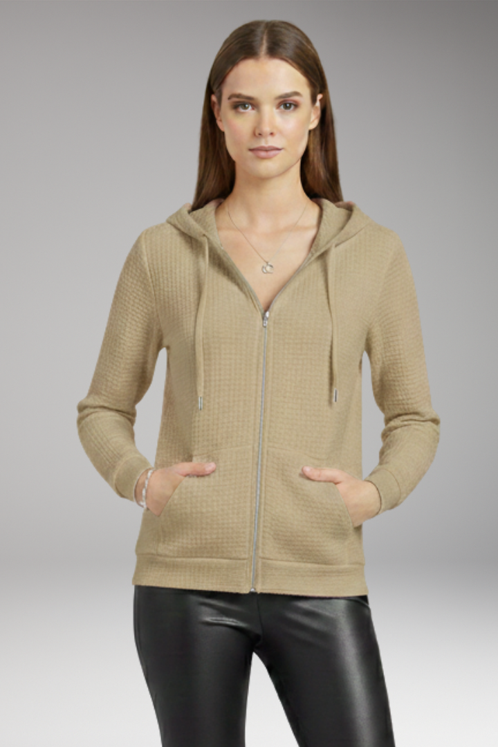 Women’s Hoodie with Zipper and Drawstring Hood