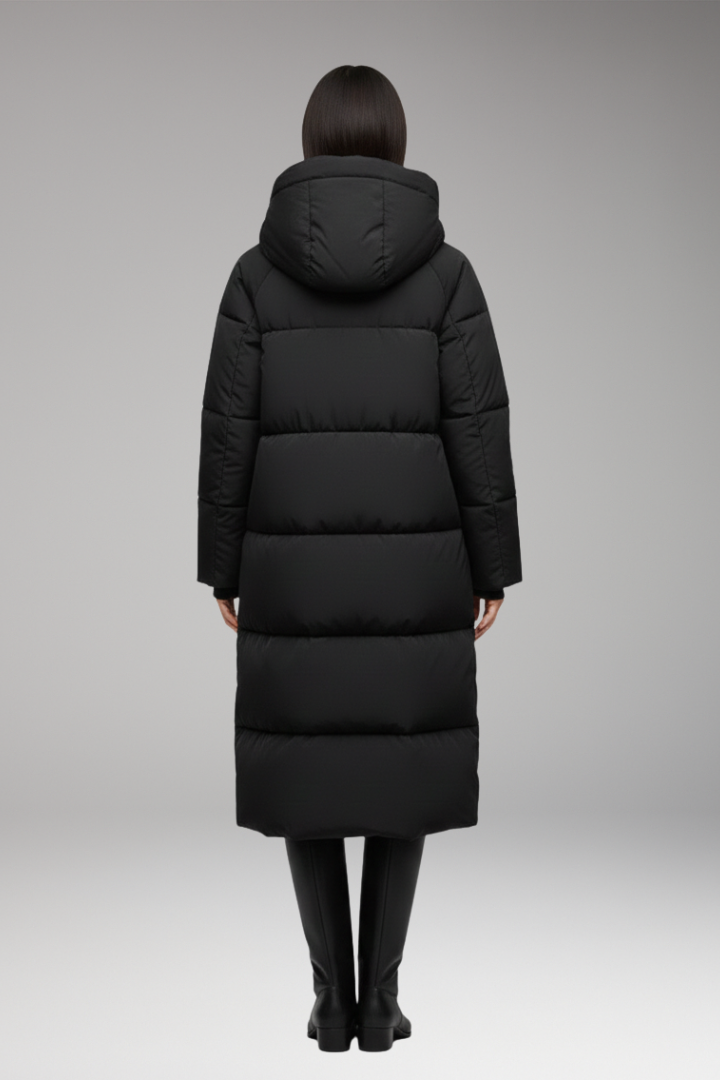 Women’s Jacket with Front Zip and Quilted Surface