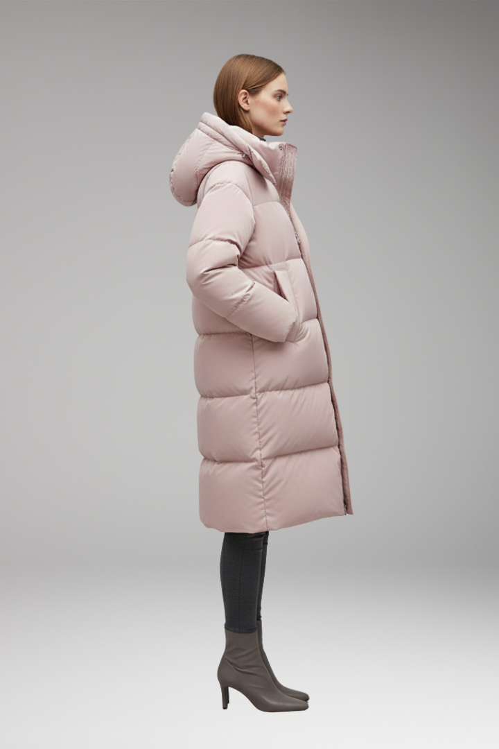 Women’s Jacket with Full Zip and Fixed Hood