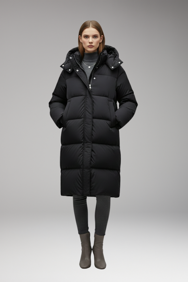 Women’s Jacket with Full Zip and Fixed Hood
