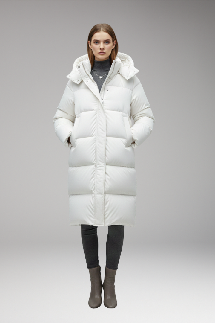 Women’s Jacket with Full Zip and Fixed Hood
