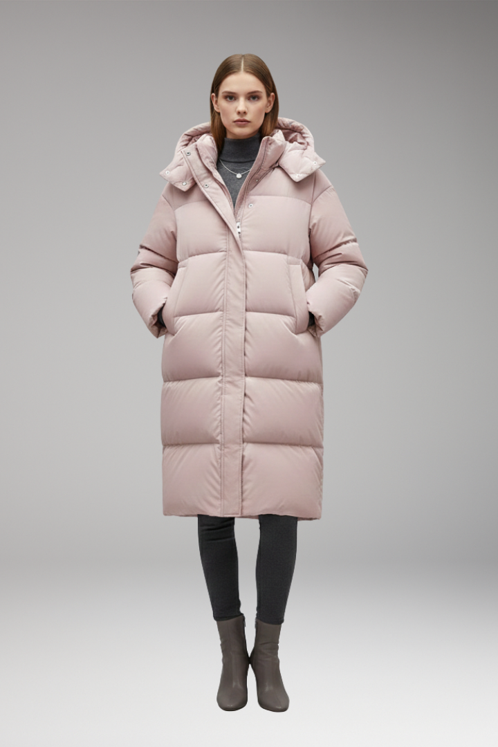 Women’s Jacket with Full Zip and Fixed Hood