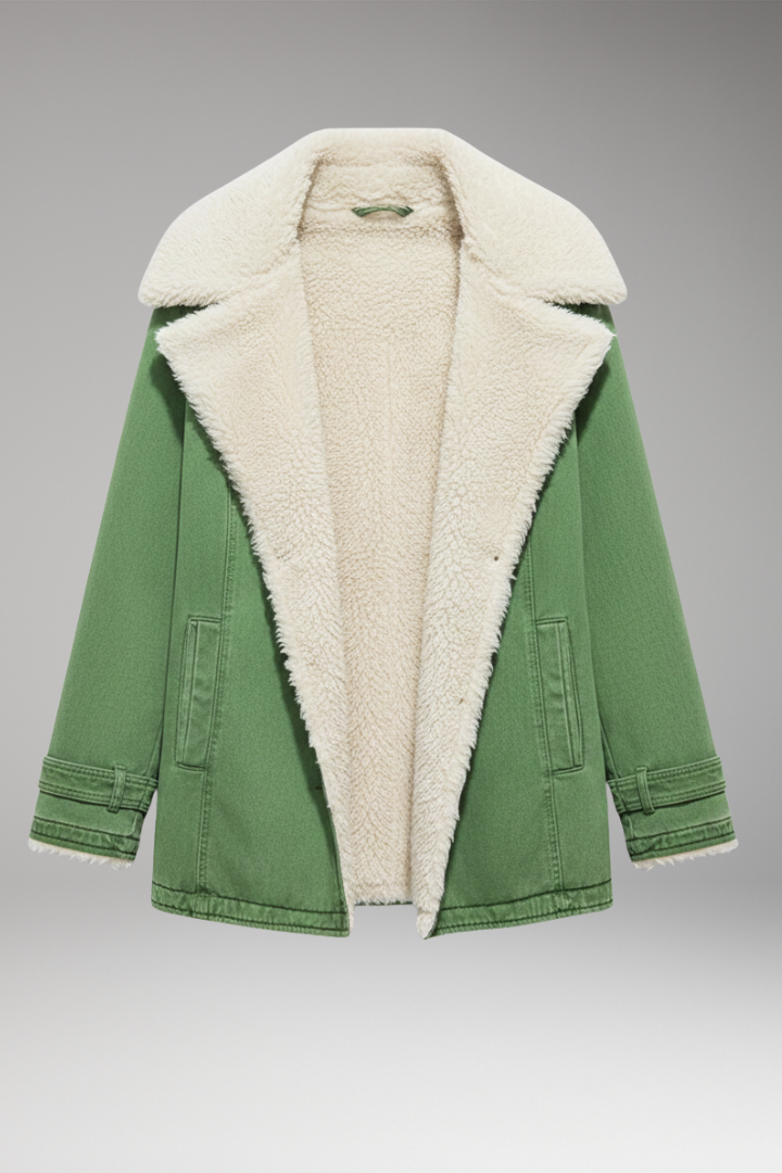 Women’s Jacket with High Collar and Front Zip