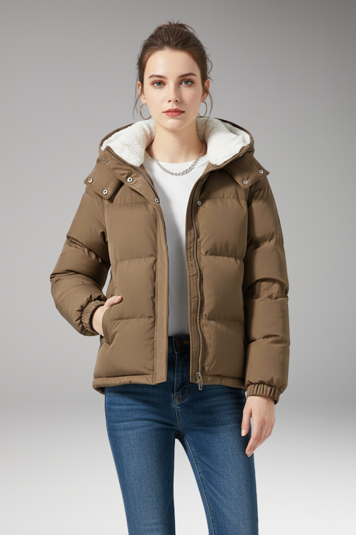 Women’s Jacket with Hood and Fleece Lining