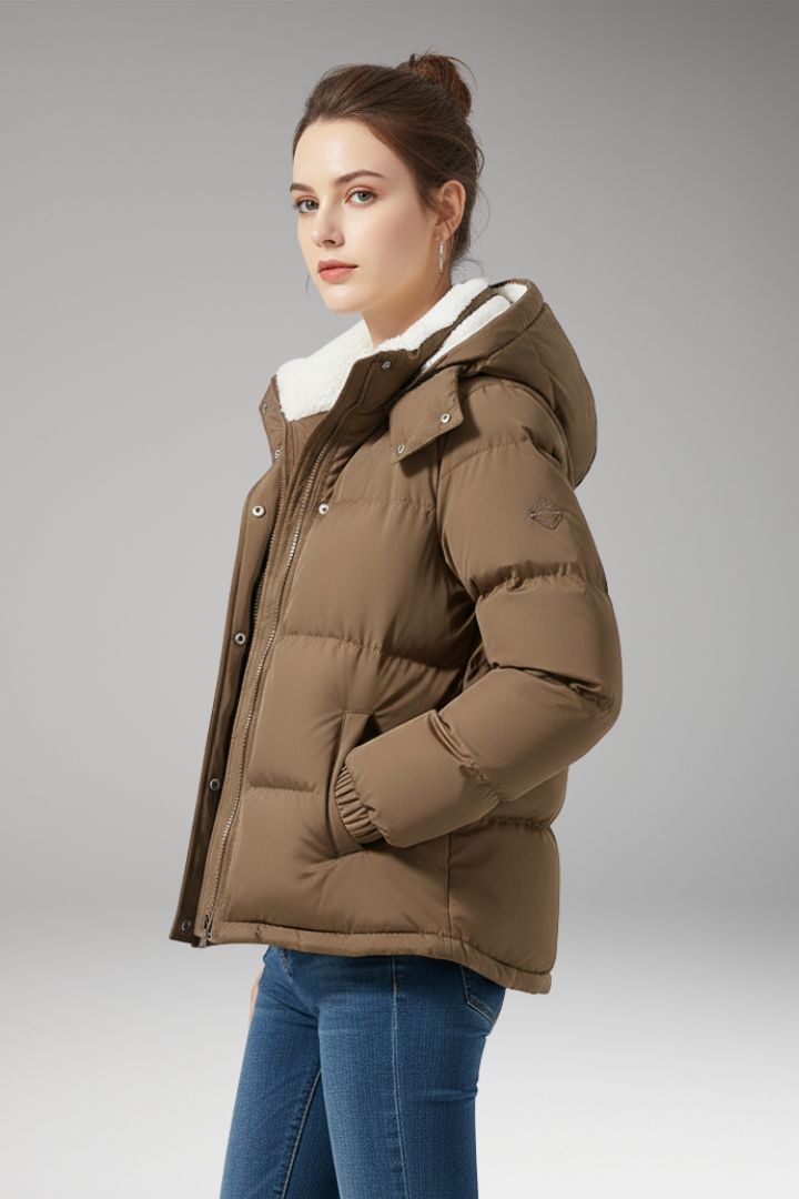 Women’s Jacket with Hood and Fleece Lining
