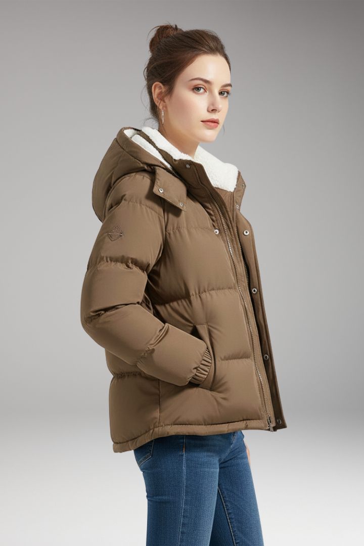 Women’s Jacket with Hood and Fleece Lining