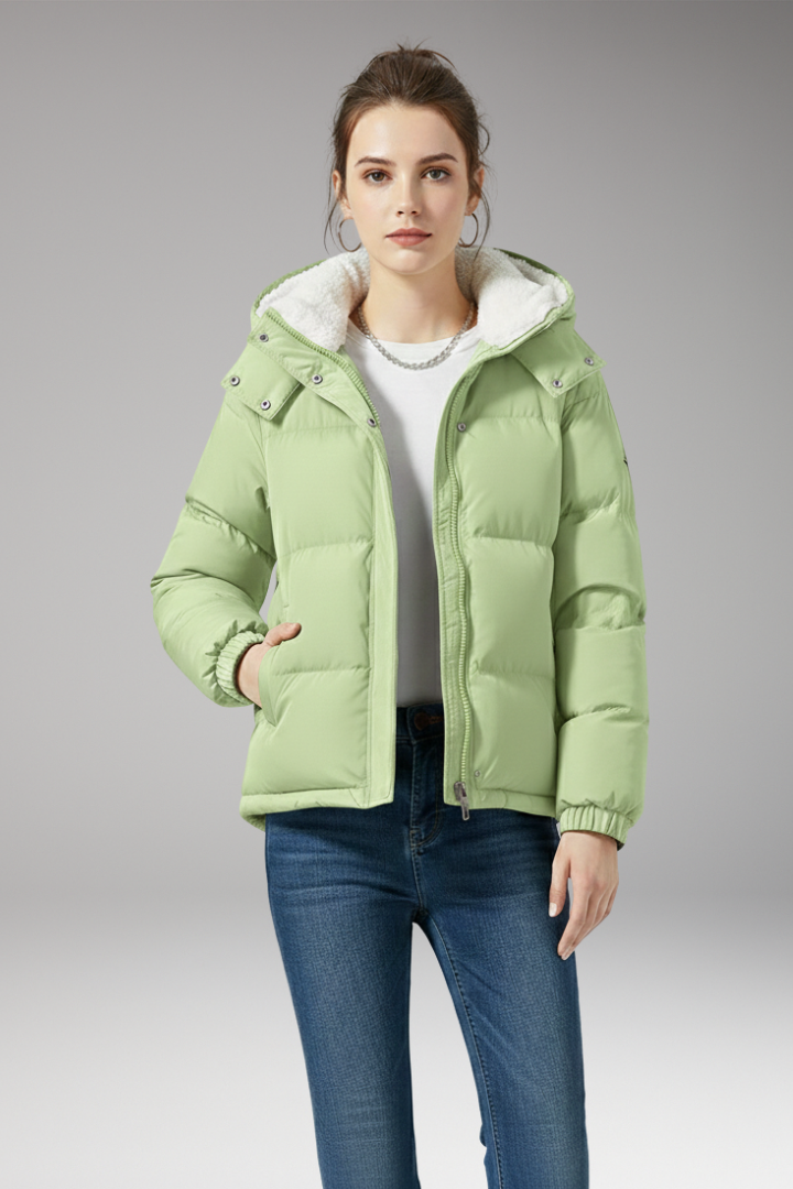 Women’s Jacket with Hood and Fleece Lining