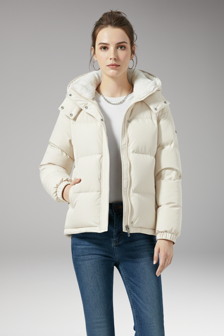 Women’s Jacket with Hood and Fleece Lining