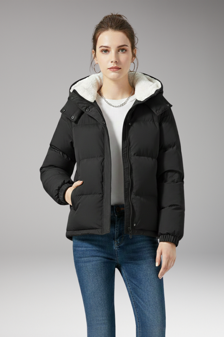 Women’s Jacket with Hood and Fleece Lining