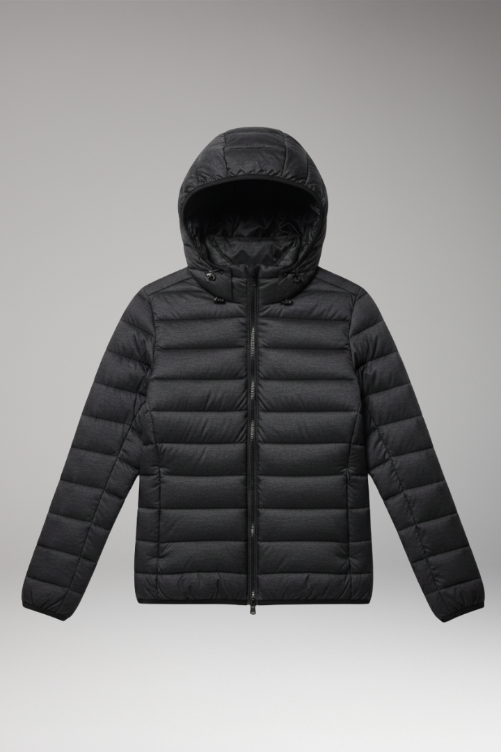 Women’s Jacket with Hood and Textured Surface